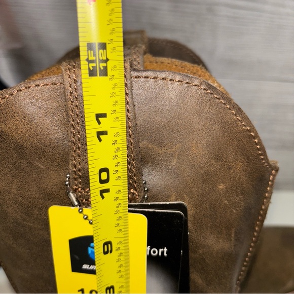 SUREWAY Western Boots - Men’s Square Toe Work Boot,Pull On Leather work boot - Picture 10 of 11